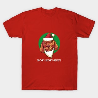 christmas santa dog T-Shirt